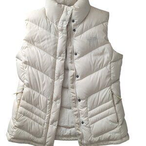 THE NORTH FACE ~ 700 Down Fill Full Zip Cream Puffer Vest ~ Women's Small S